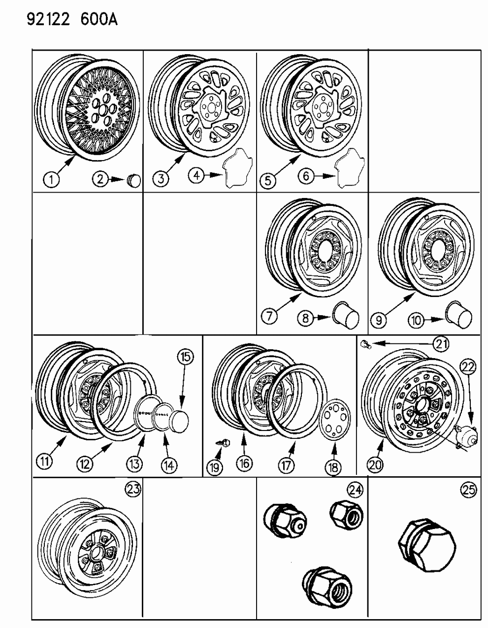 Mopar 4626105 Cup Wheel Center