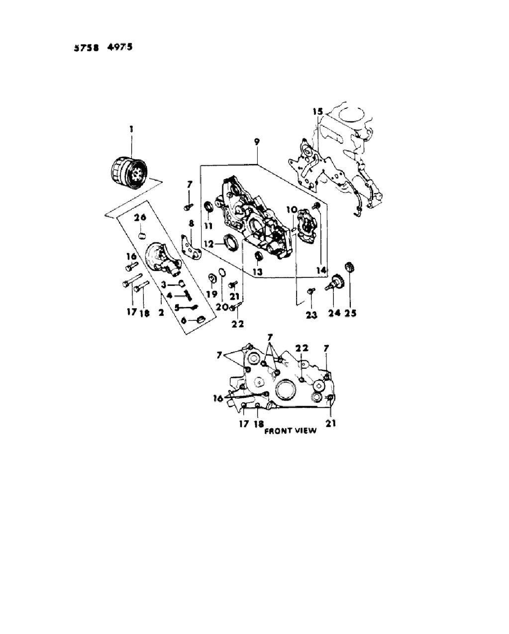 Mopar MD109727 Case Kit-Front (Service)