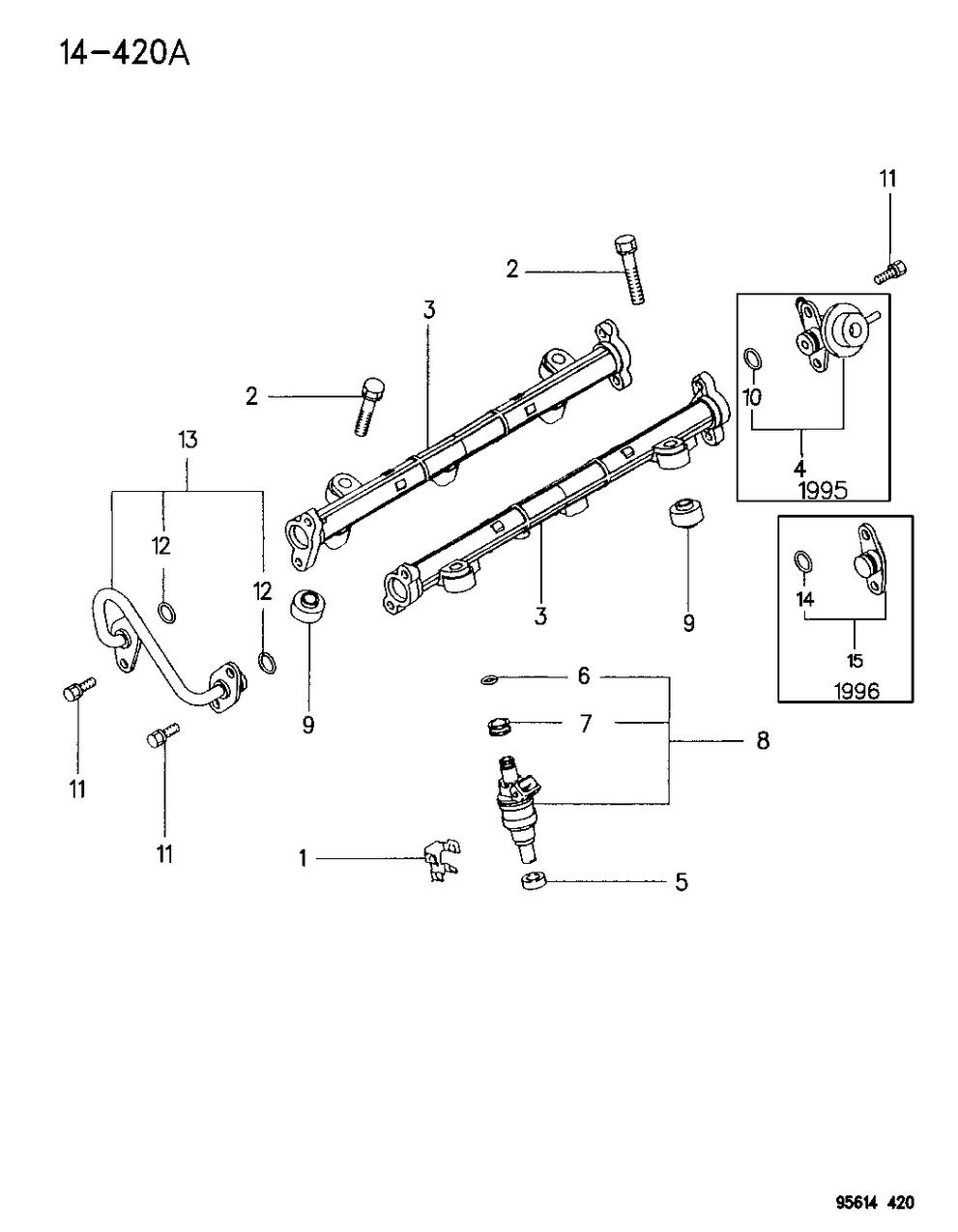 Mopar MF240661 Bolt-INJECTOR