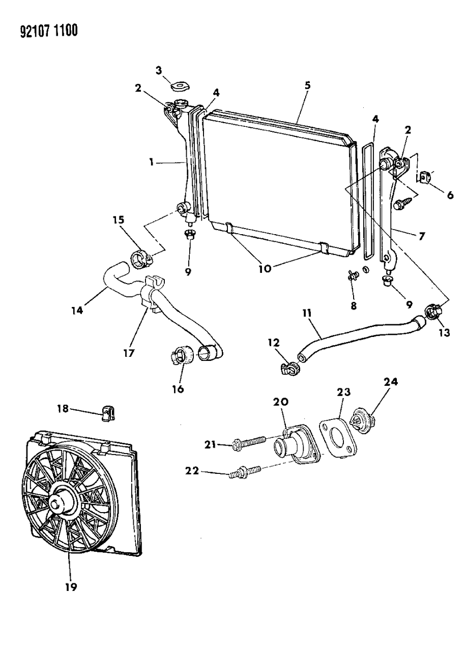 Mopar 4546538 Motor-Radiator Cooling Fan