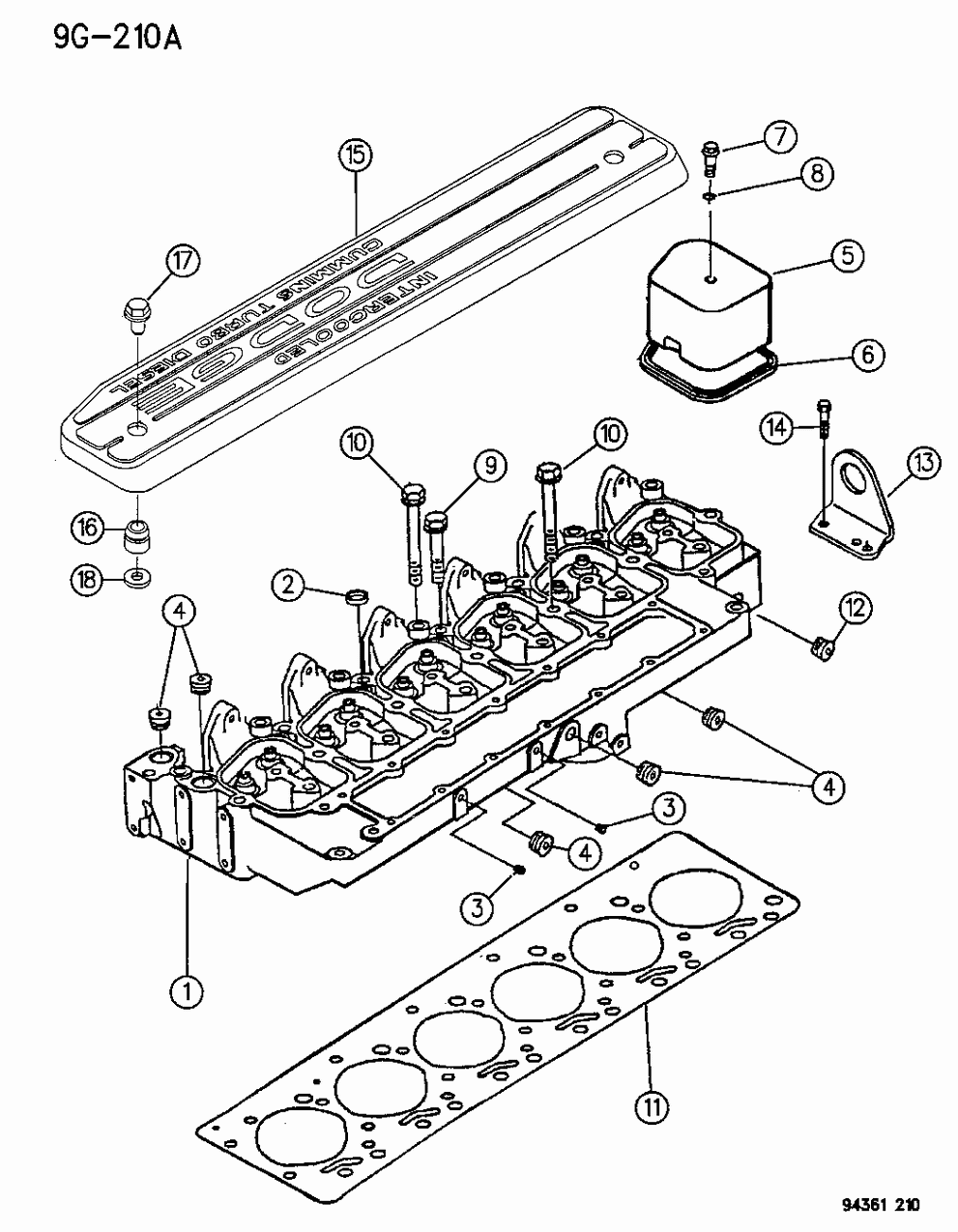 Mopar 4429604 CVR Pkg-Cylinder Head