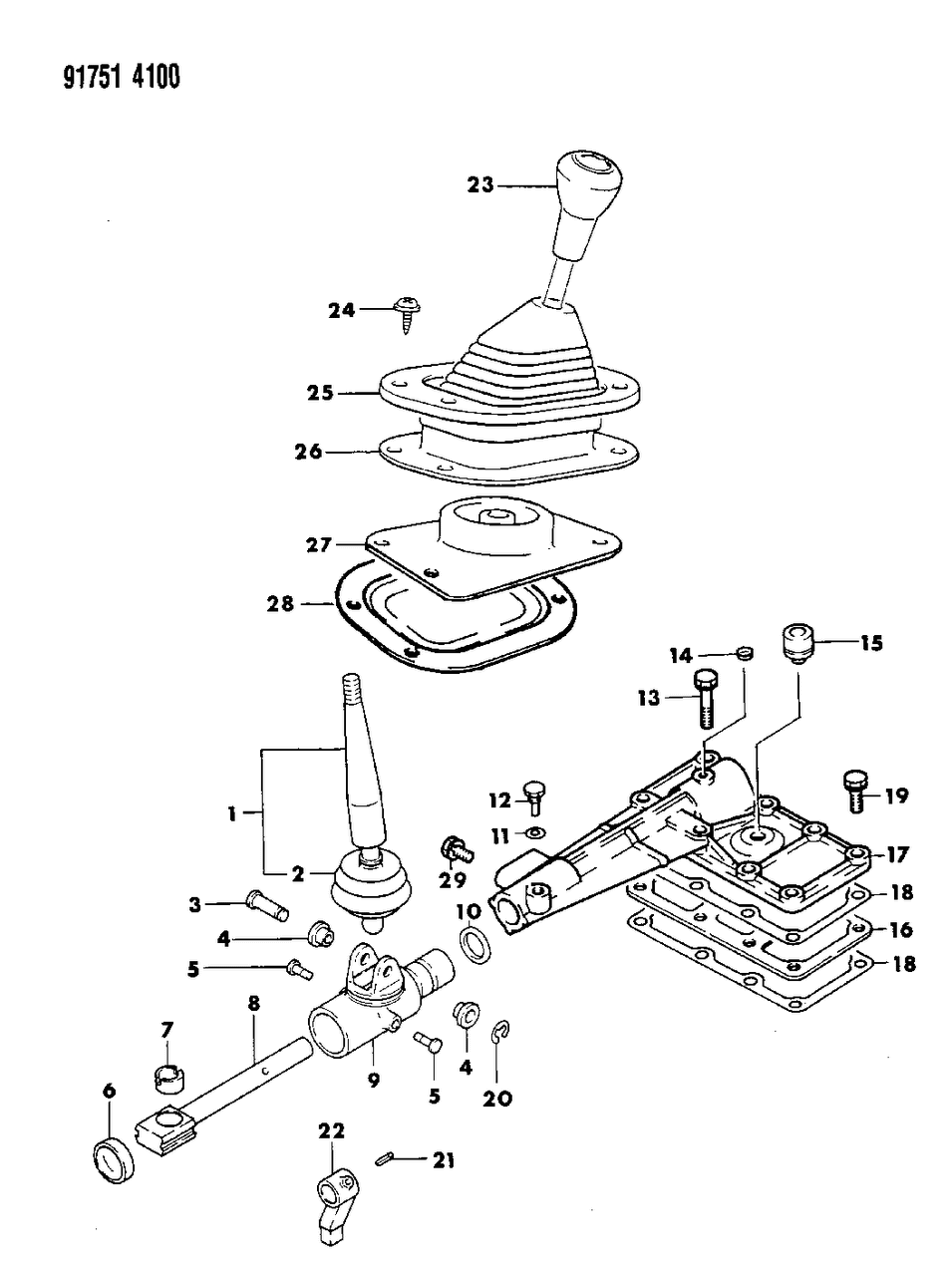 Mopar MD726990 Bolt-T/F GEARSHIFT Link