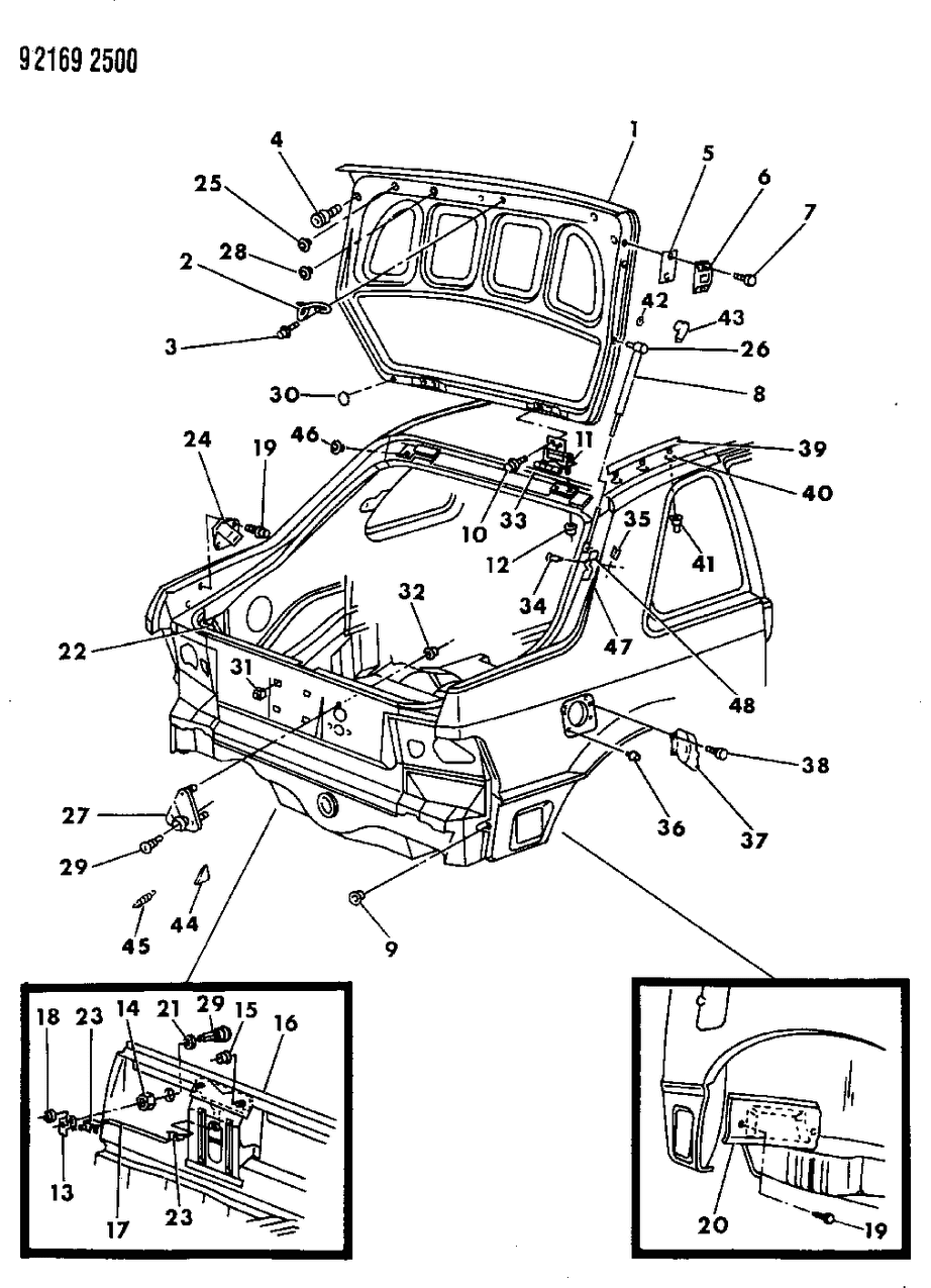 Mopar G0004449 Liftgate Support Prop Gas