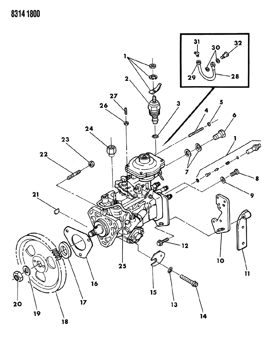 Mopar 4429100 Nut-Fuel Pump