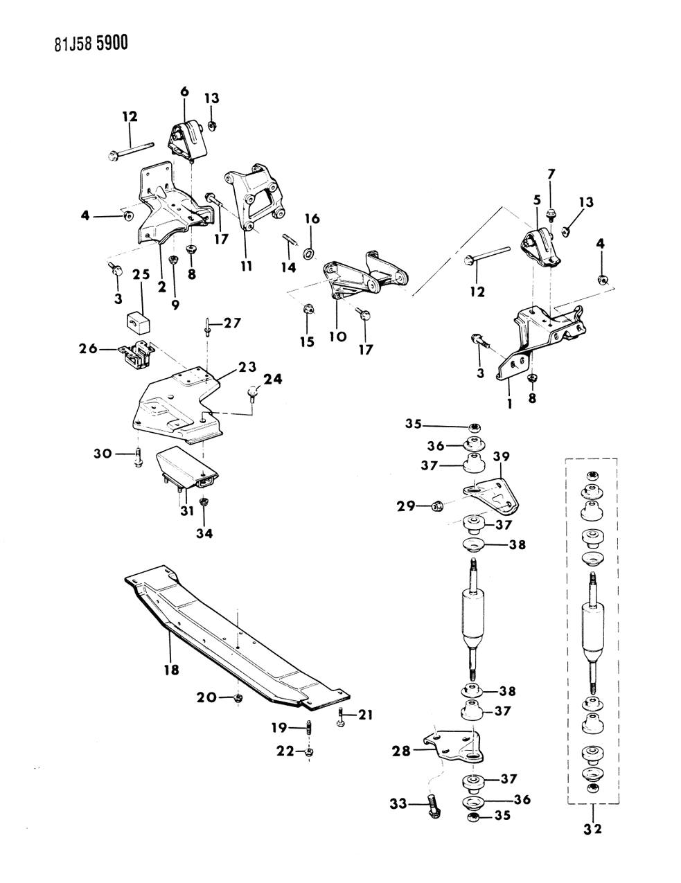 Mopar 52001505 Bracket-TRANSEEXH SUPT. Manual