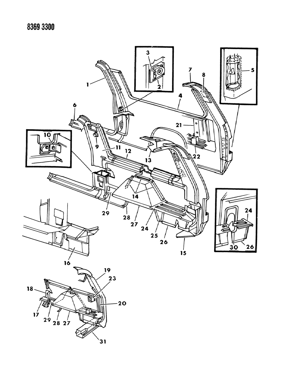 Mopar 4212312 Panel U/BODY Side SILL