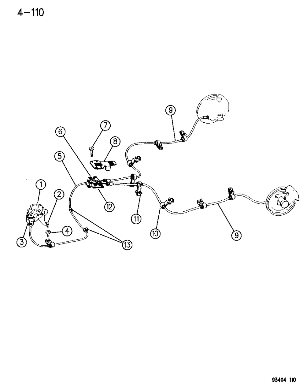 Mopar 4695379 EQUALIZER-PRK/BRAKE Cable Attach