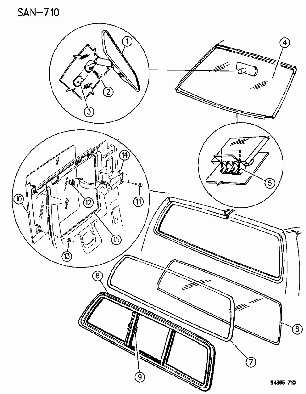 Mopar 55022696 Q7594TF-BDY Sd APERT-RH(TINTED)