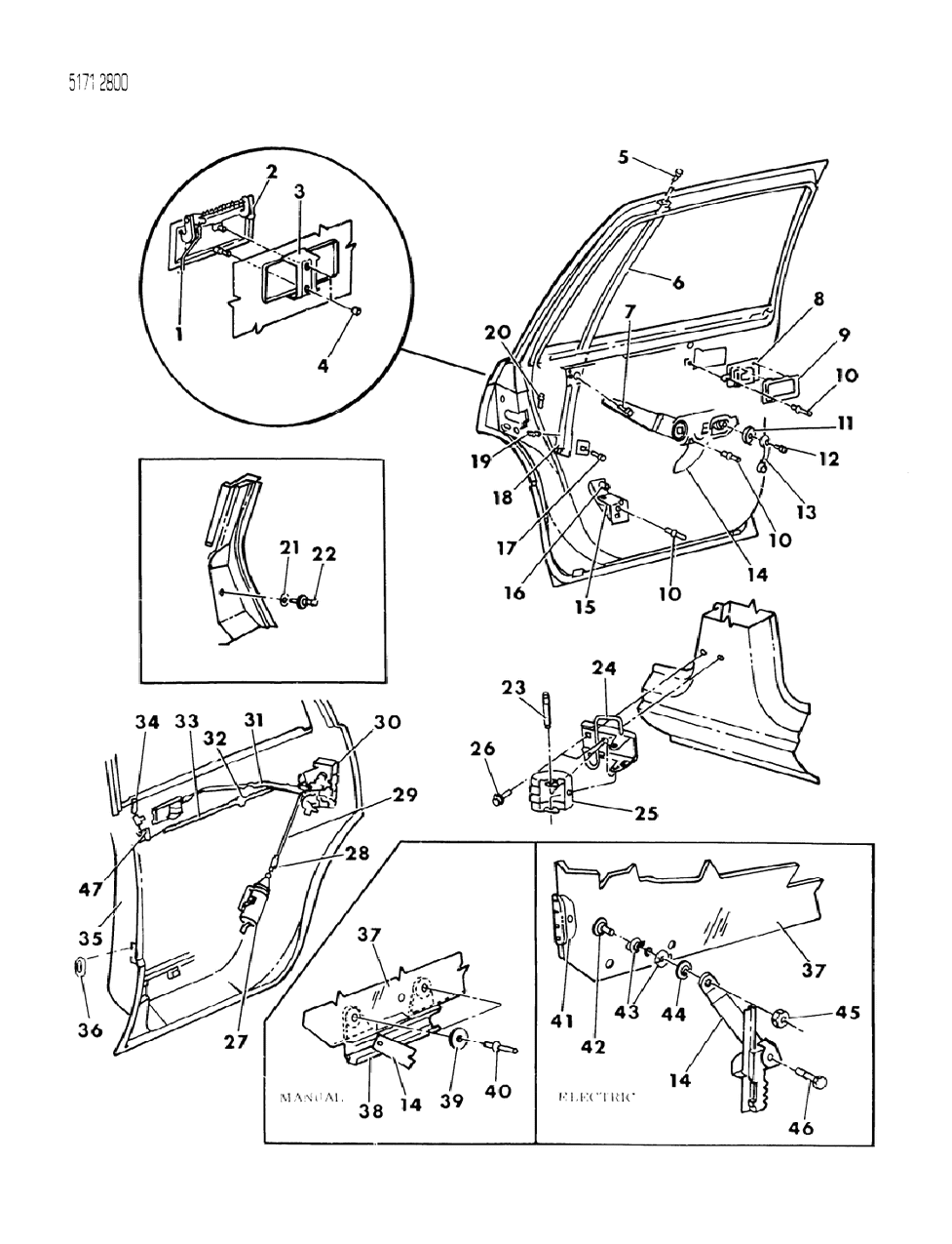 Mopar 4419025 Regulator, Window