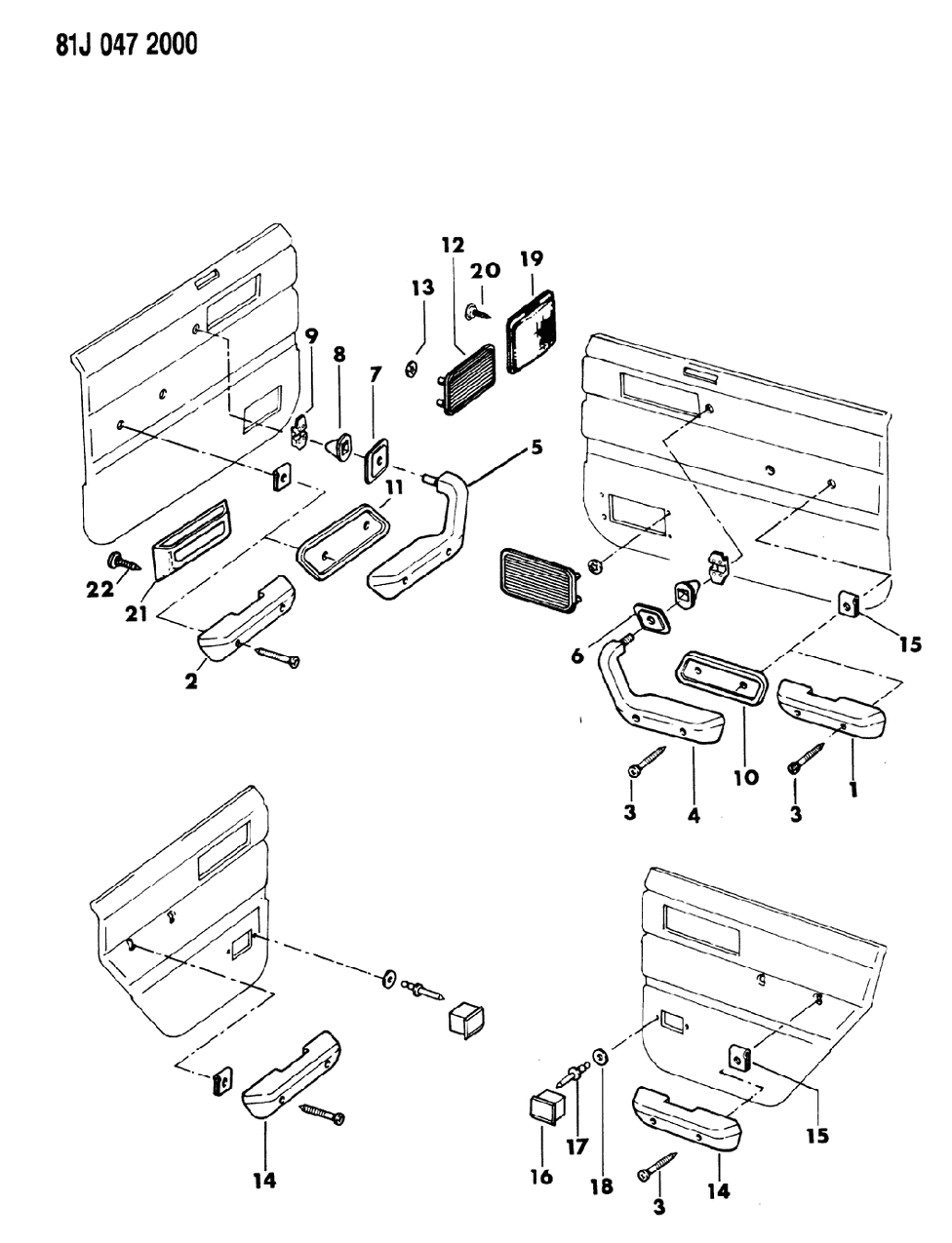 Mopar J3077045 RETAINER-Arm Rest