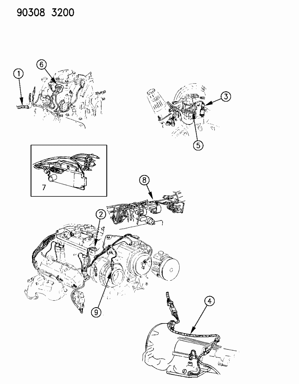 Mopar 56016754 Harness-Auto Trans O/D W/O Lock Up