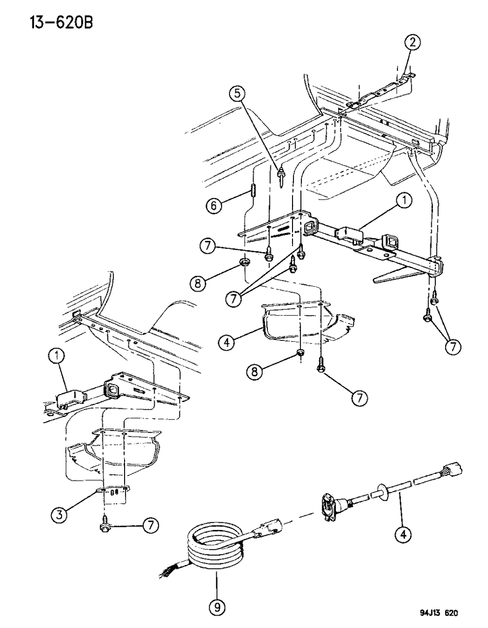 Mopar 82400554 Wiring-PIGTAIL Adaptor - 7 Way