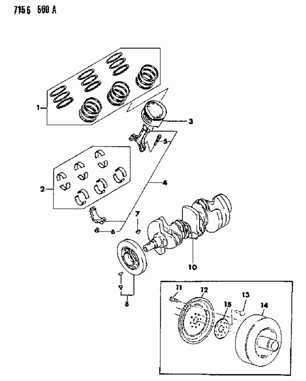 Mopar MD104923 V6-Piston (OUTSIDEIZE 0.25)