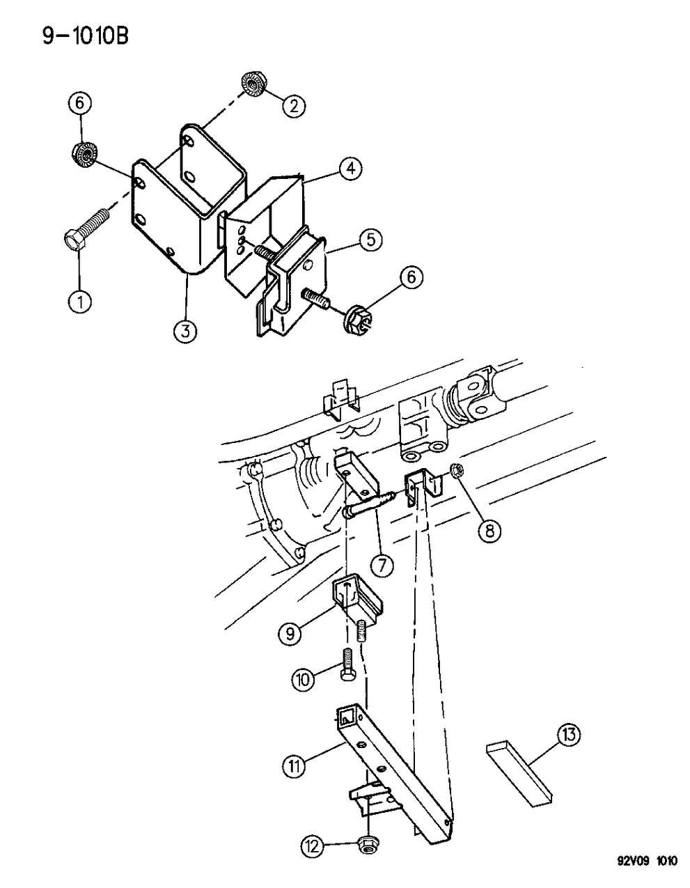 Mopar 4763813 CROSSMEMBER-Transmission