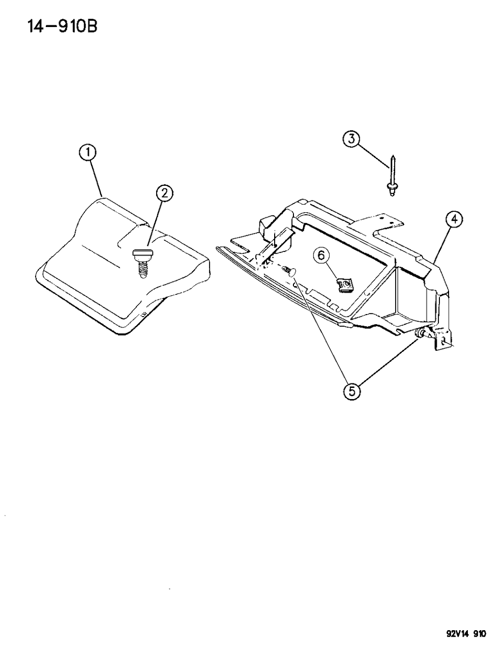 Mopar 4708349 Shield-Air Filter To BAFFLE