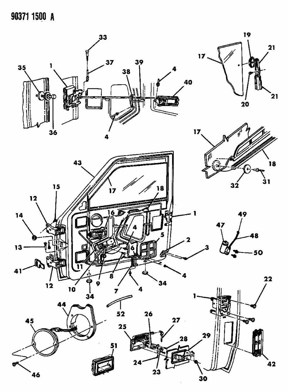 Mopar 55025877 Link Door Lock Cylinder To LATC