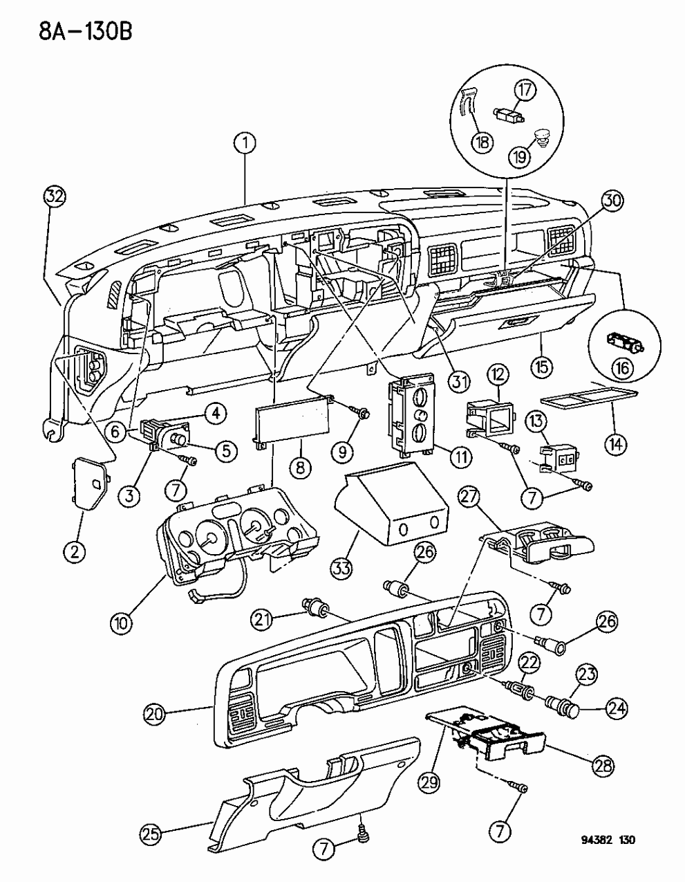 Mopar 55115030 Cover Instrument Panel Cub