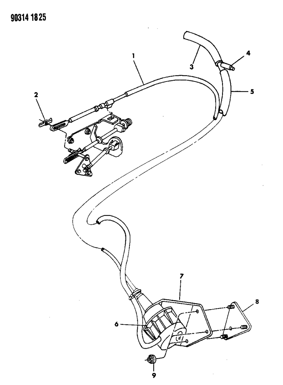 Mopar 52078330 Cable-Automatic Speed Control