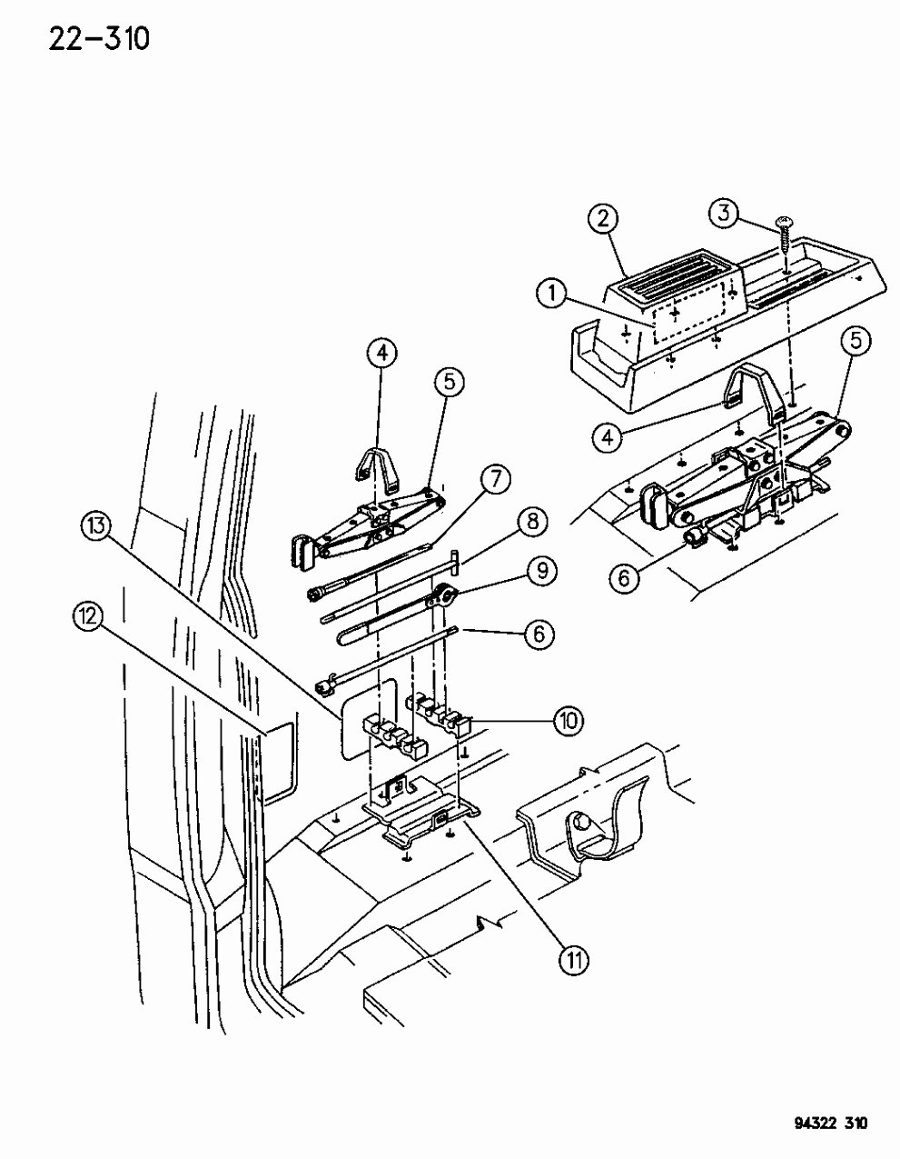 Mopar 52038251 Jack Wheel Lug Nut