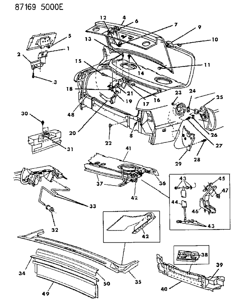 Mopar 4336077 Bumper-Lift Gate OVERSLAM