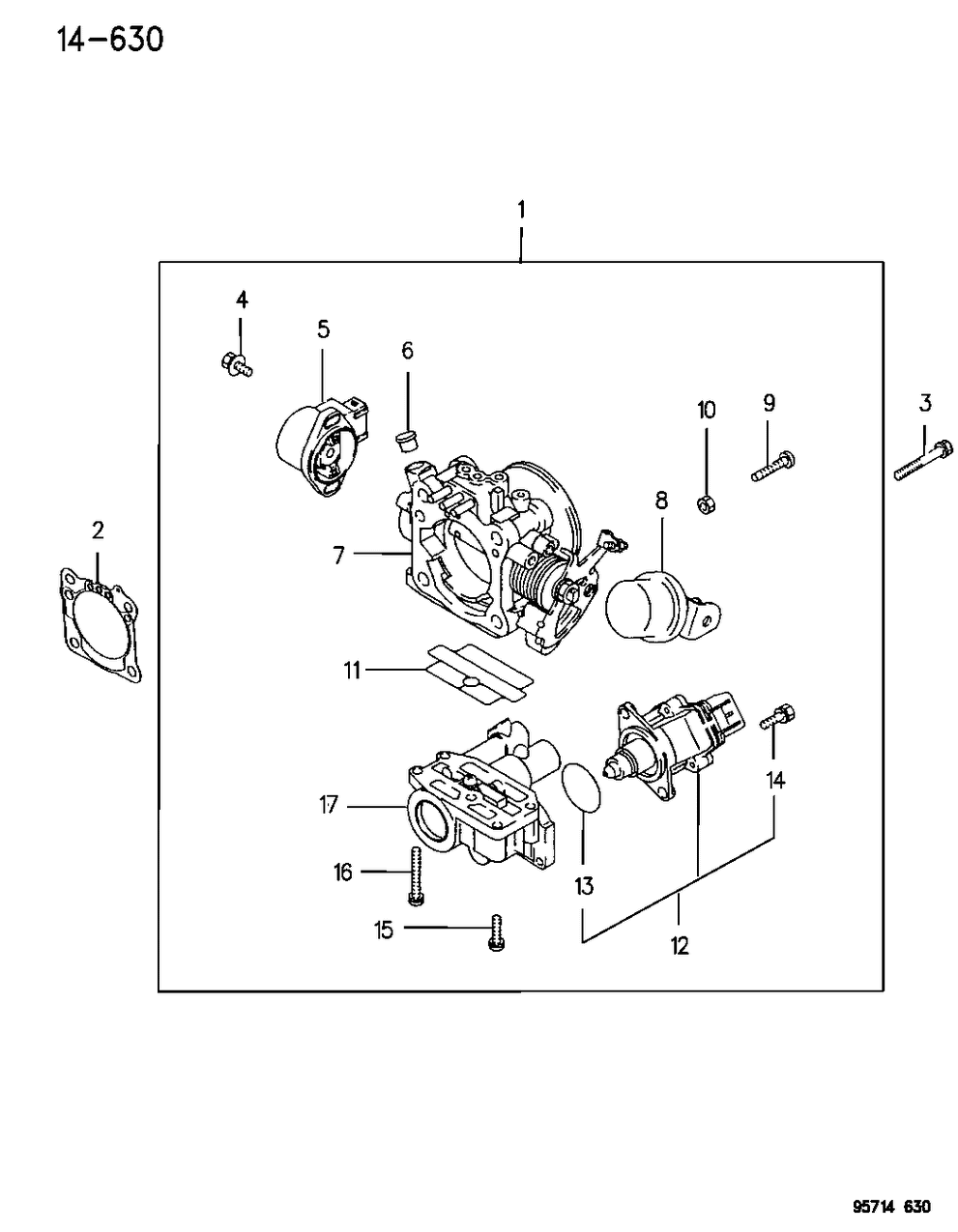 Mopar MD184046 Throttle Body Gasket