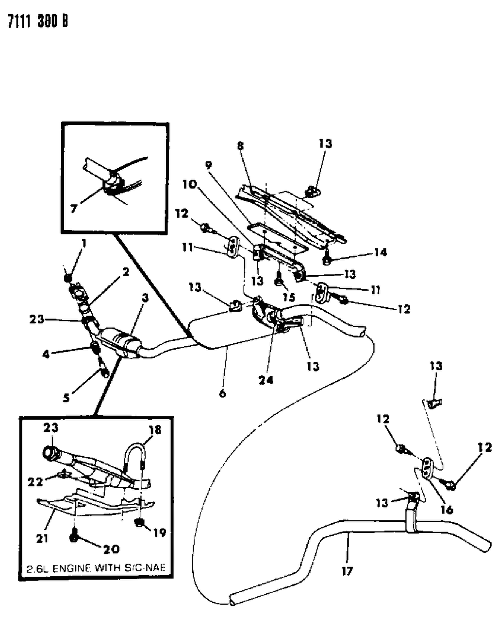 Mopar E0015576 Catalytic Converter With Pipes