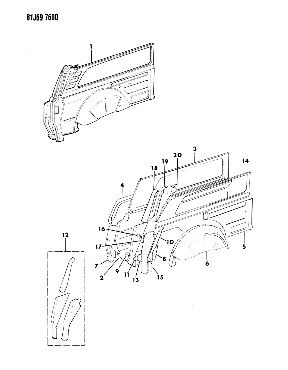 Mopar J5756110 Panel