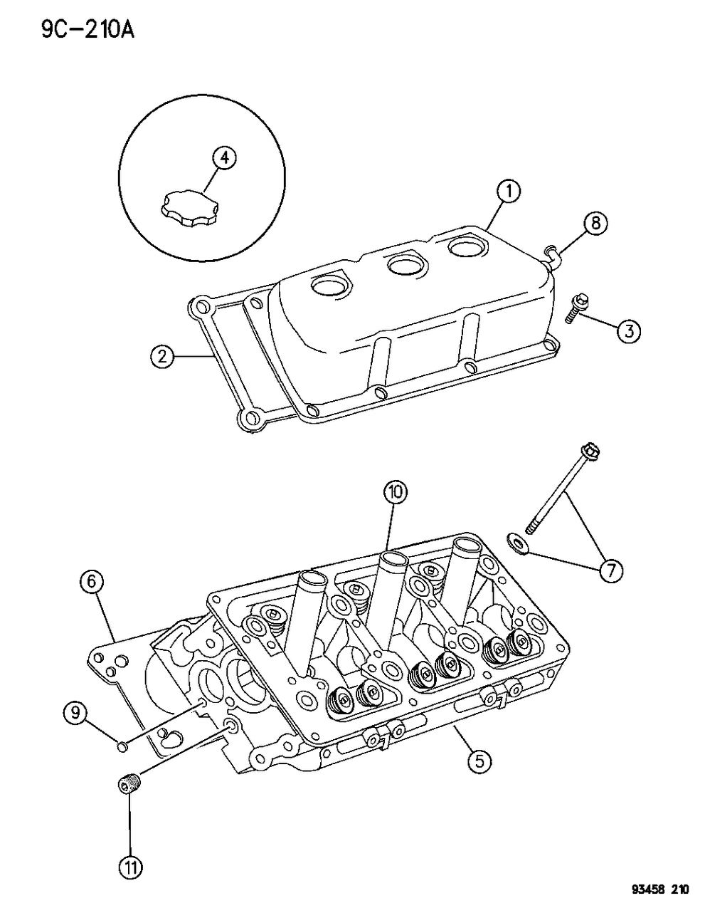 Mopar 4663936 Cover Cylinder Head Right