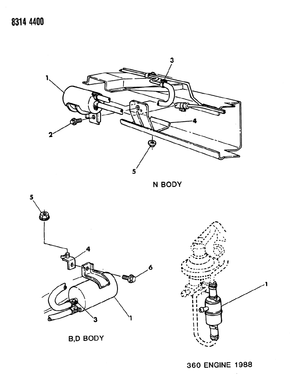 Mopar 4443454 Filter Pkg Clamp