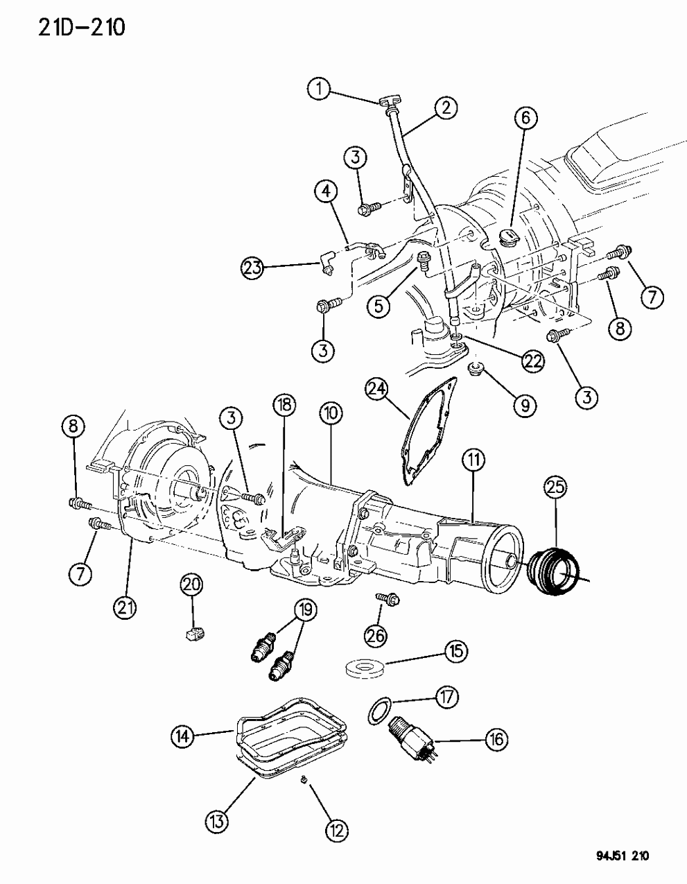 Mopar 52079171 Lever Manual Control