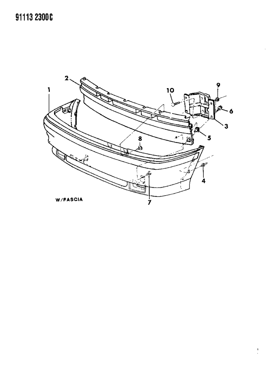 Mopar 4451791 Bracket Front License Plate Mounting