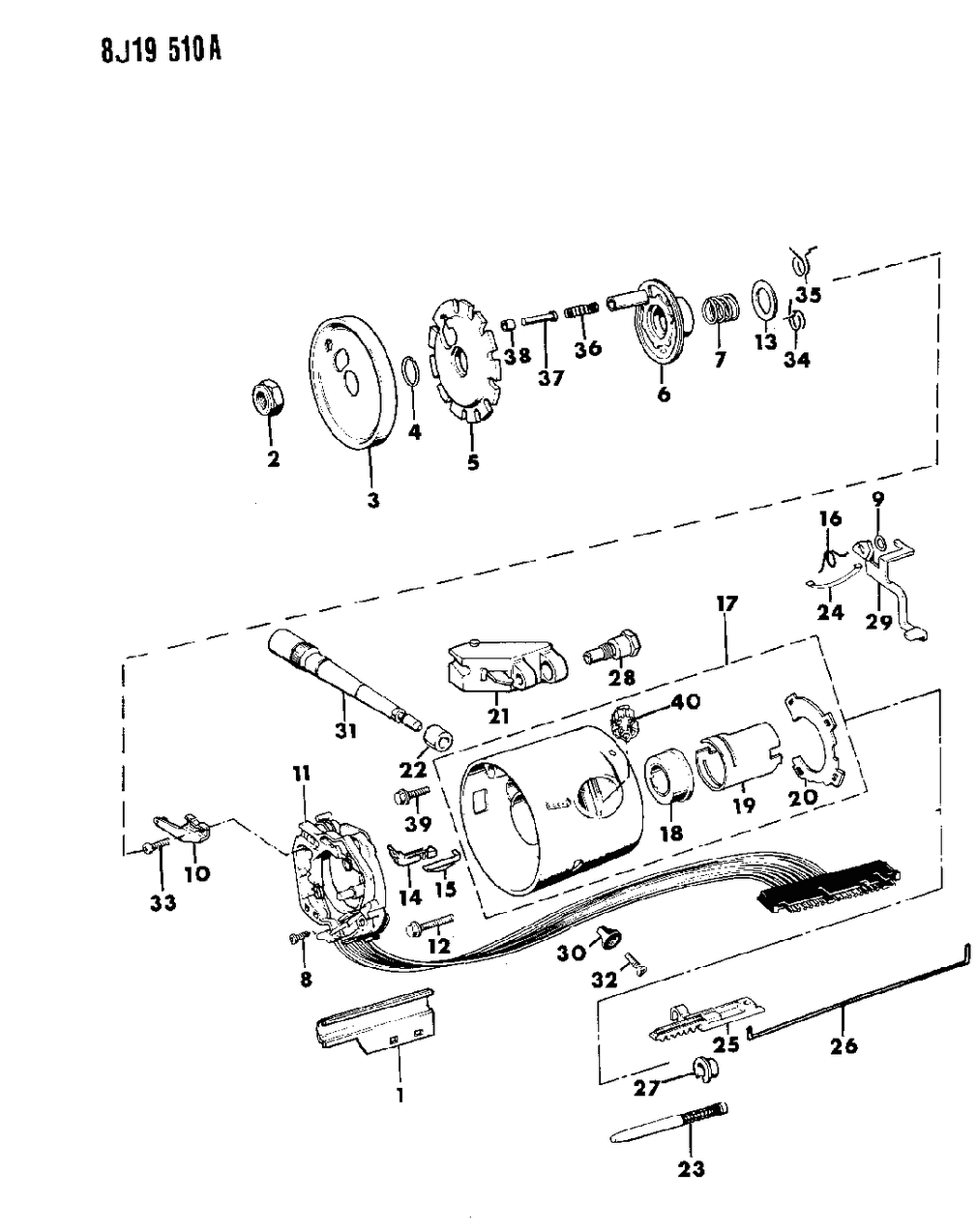 Mopar J8121437 Rack-Ignition Switch ACTUATOR