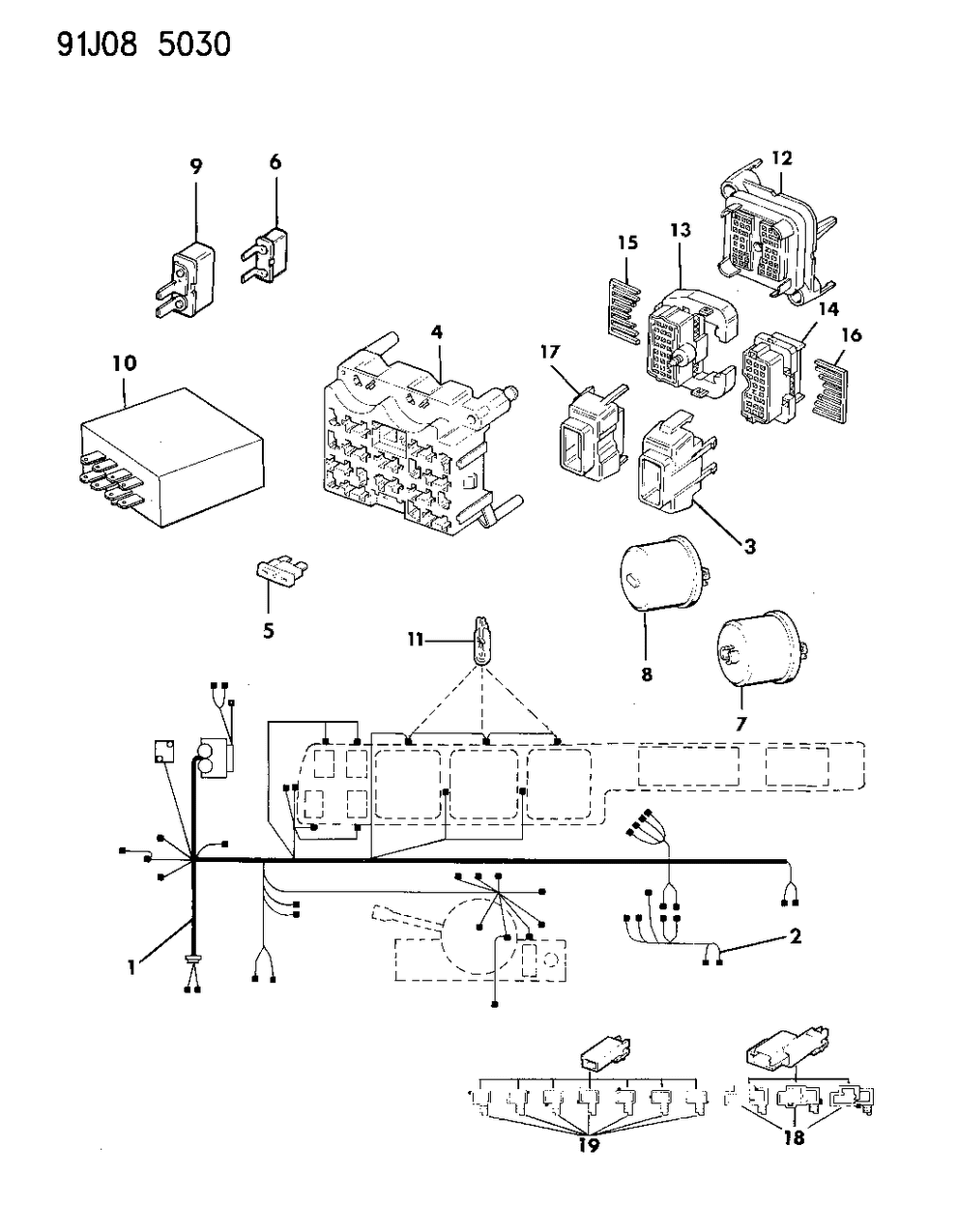 Mopar 56006152 CHIME-S-BELT/KEY/HEADLMP Warning