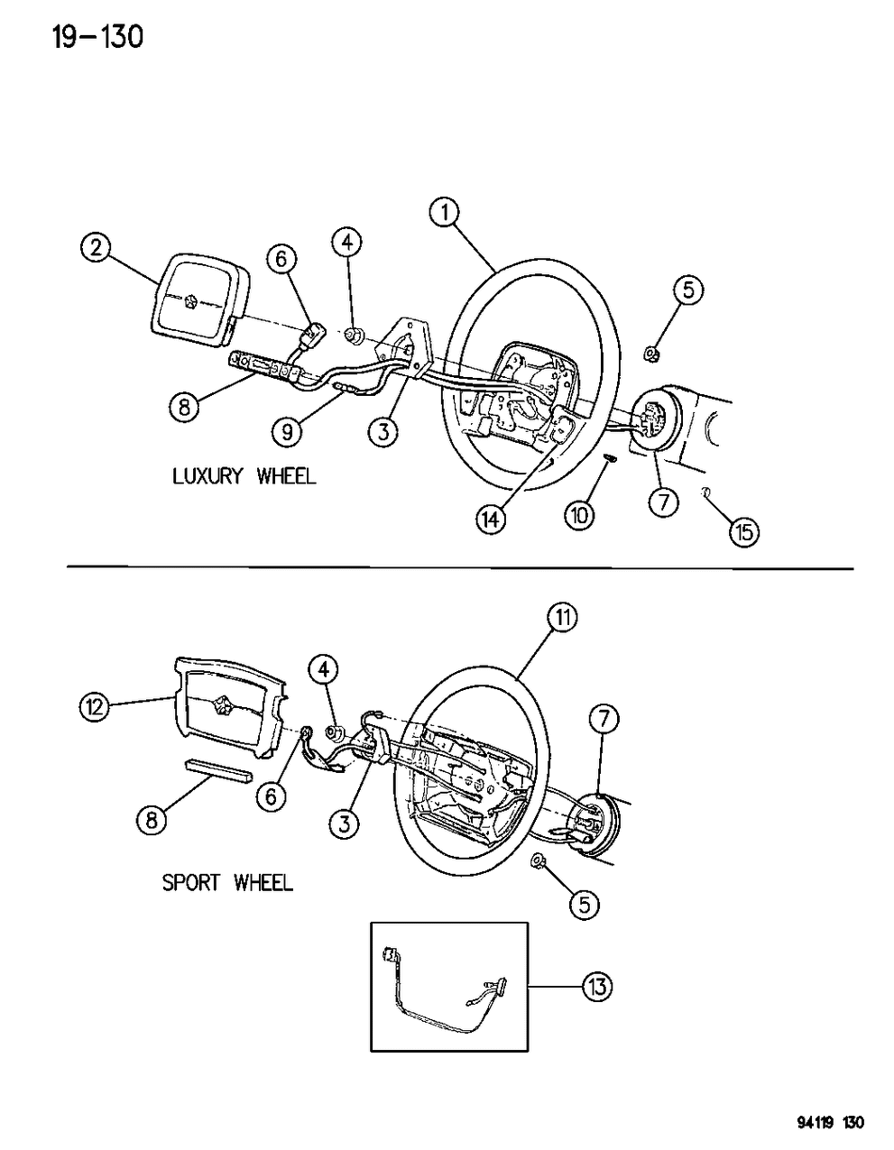 Mopar EC27LAZ Driver Sport Air Bag