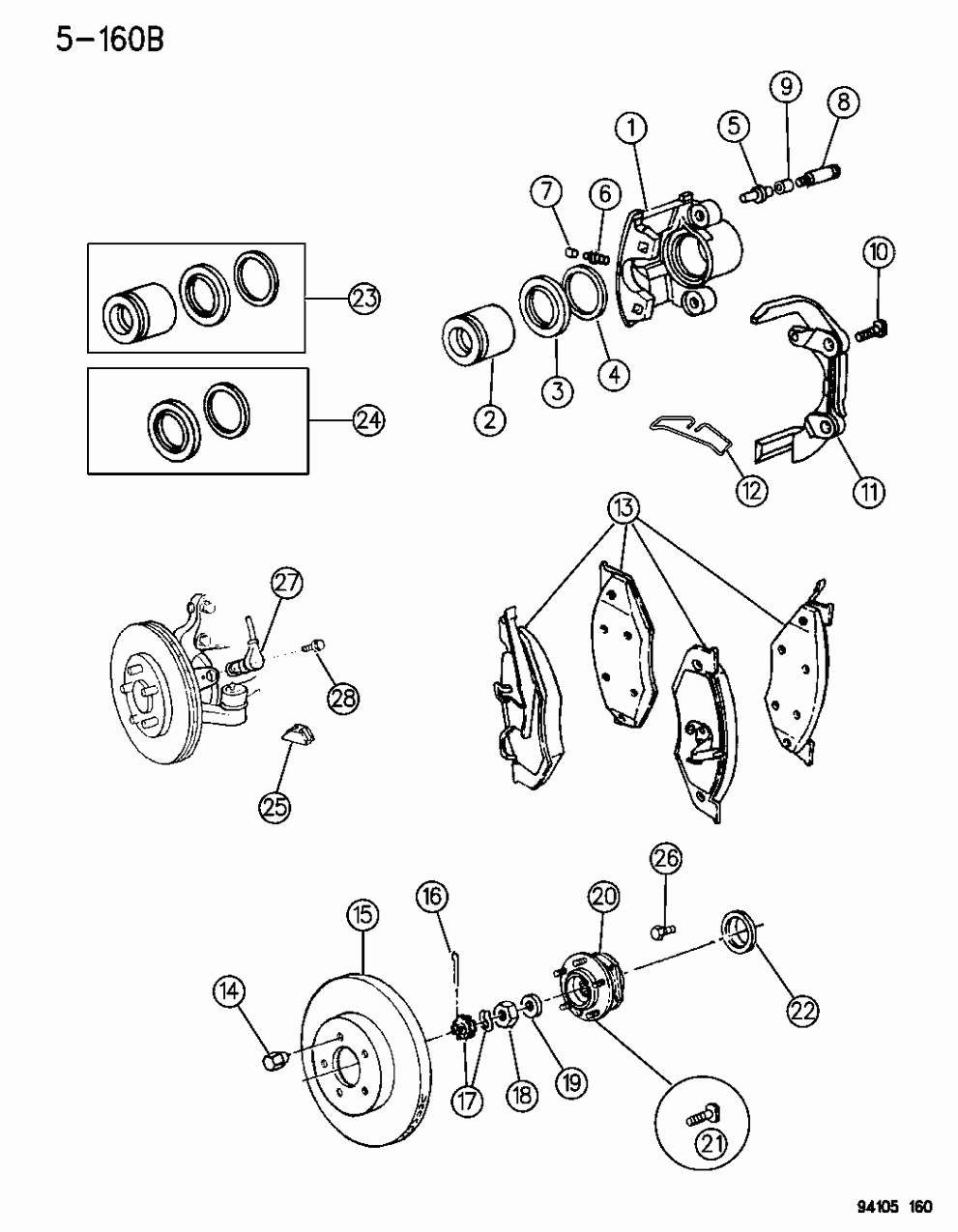 Mopar 4509212 Anti-Lock Front Wheel Disc Brake