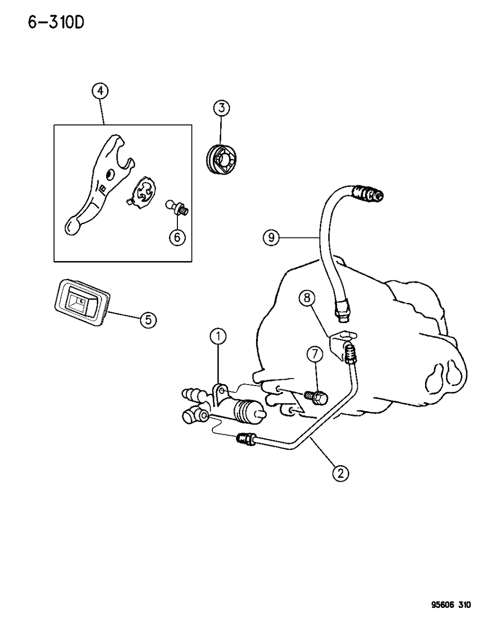 Mopar 4670066 Tube-Clutch Hydraulic