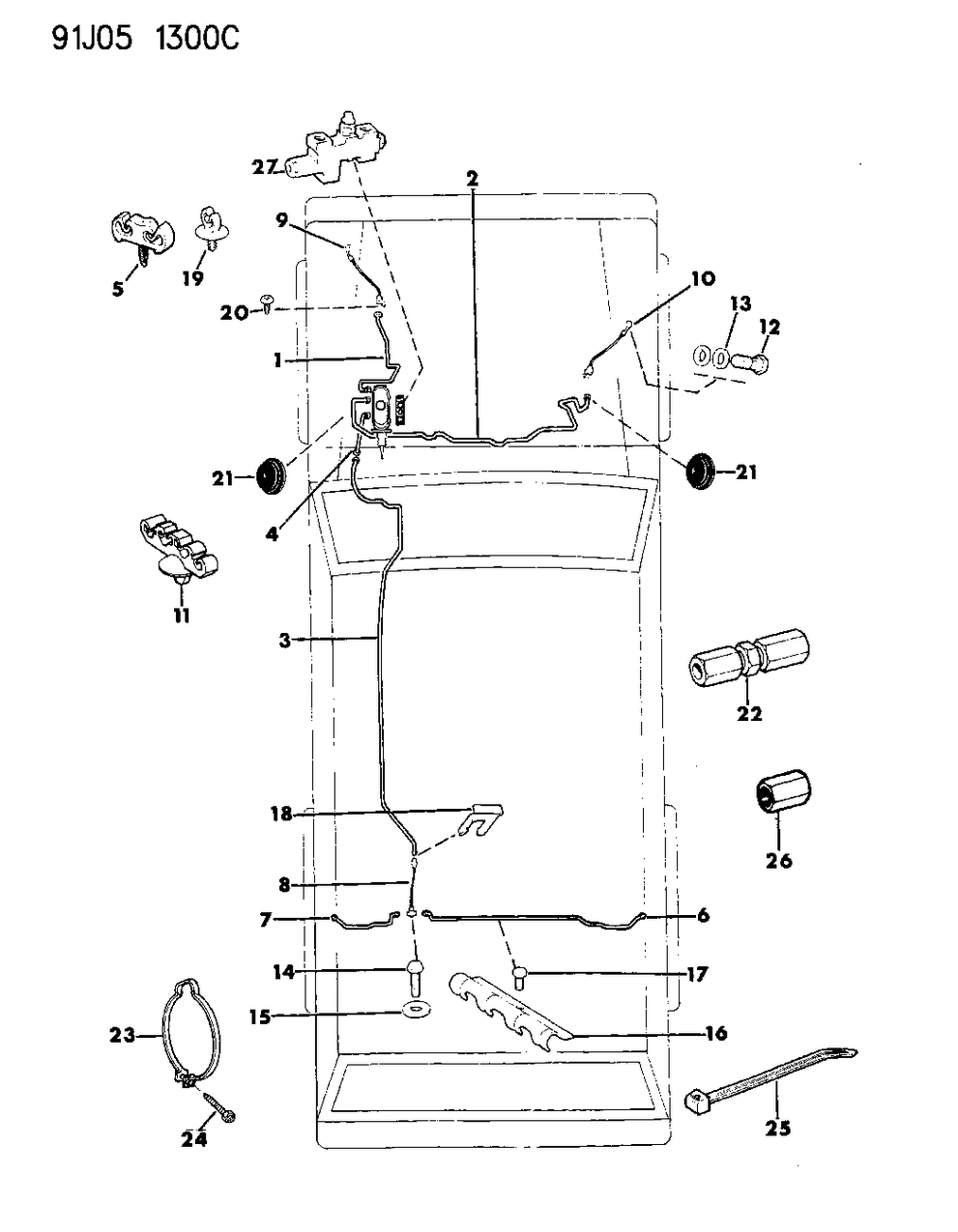 Mopar J0442335 Fitting-Inverted Flare