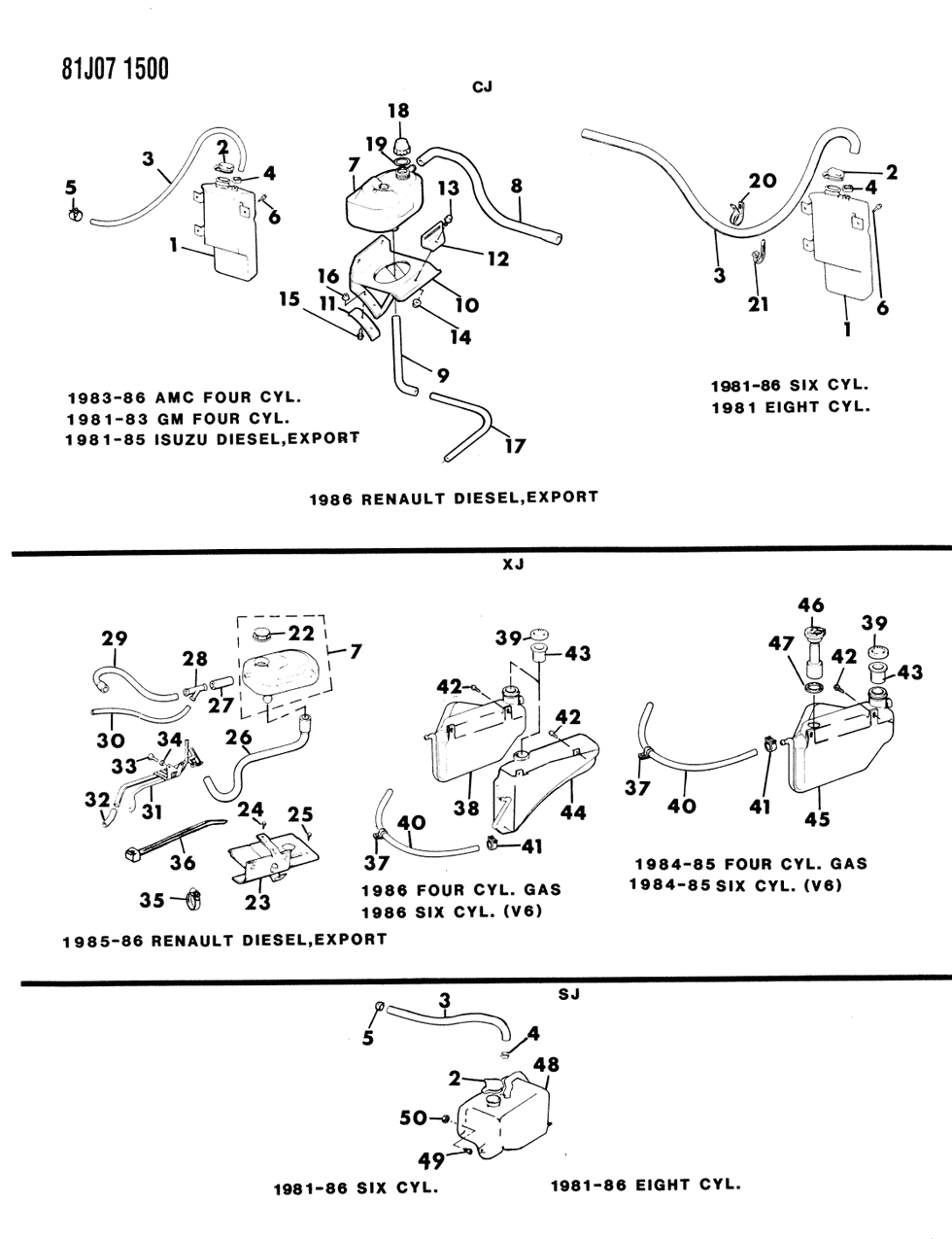 Mopar 52002063 Hose DEAERATION Bottle To