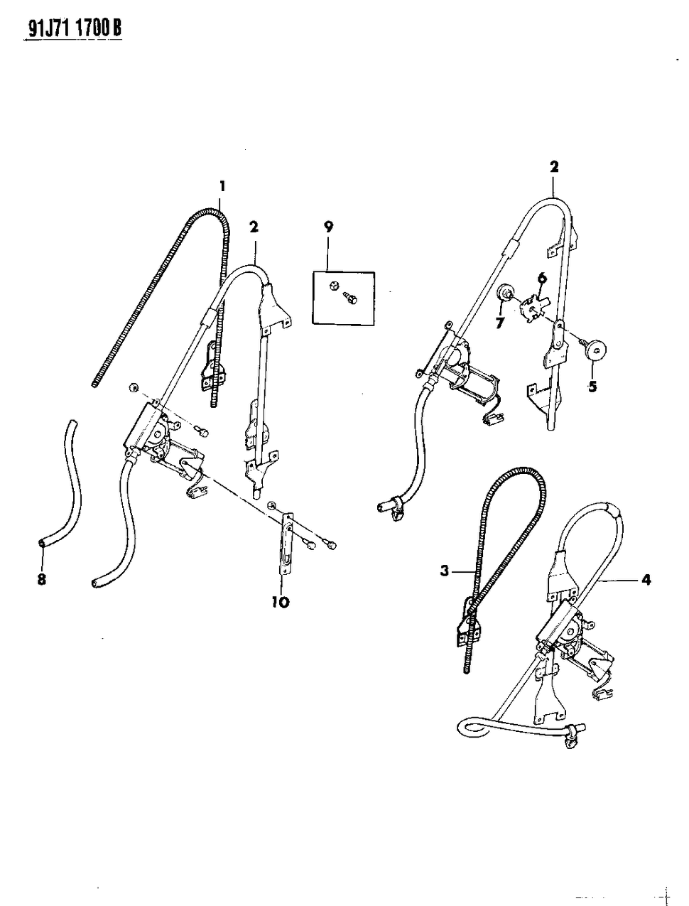 Mopar 4723912 Regulator, Rear Glass