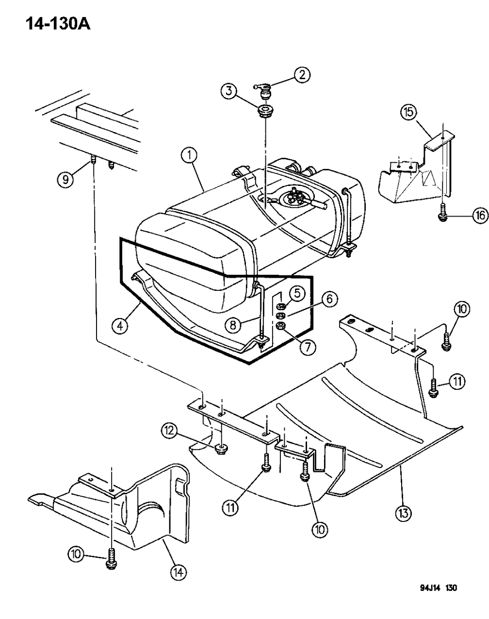 Mopar 52018436 Plate-Fuel Tank SKID