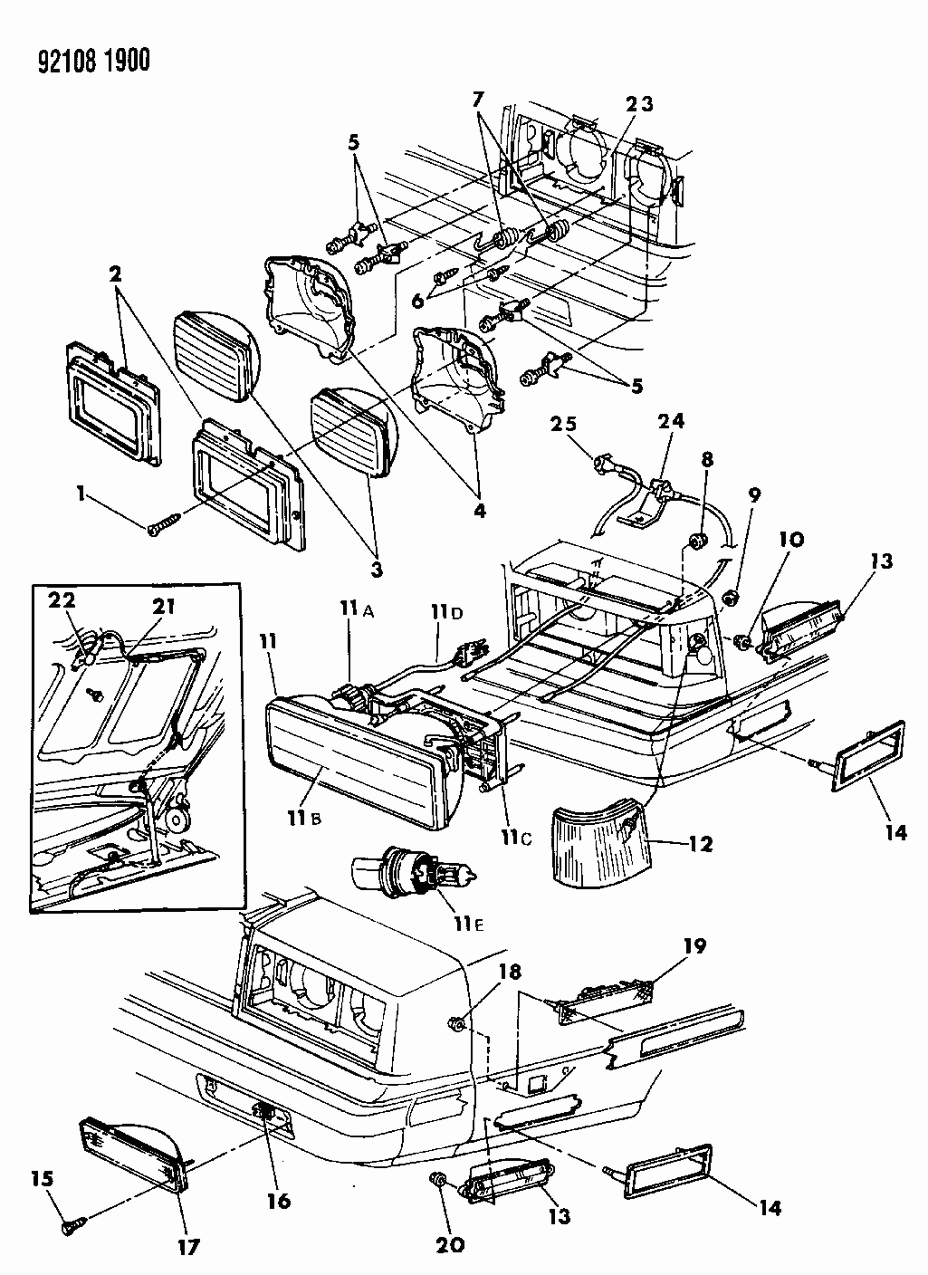 Mopar 4388834 Housing Head Lamp