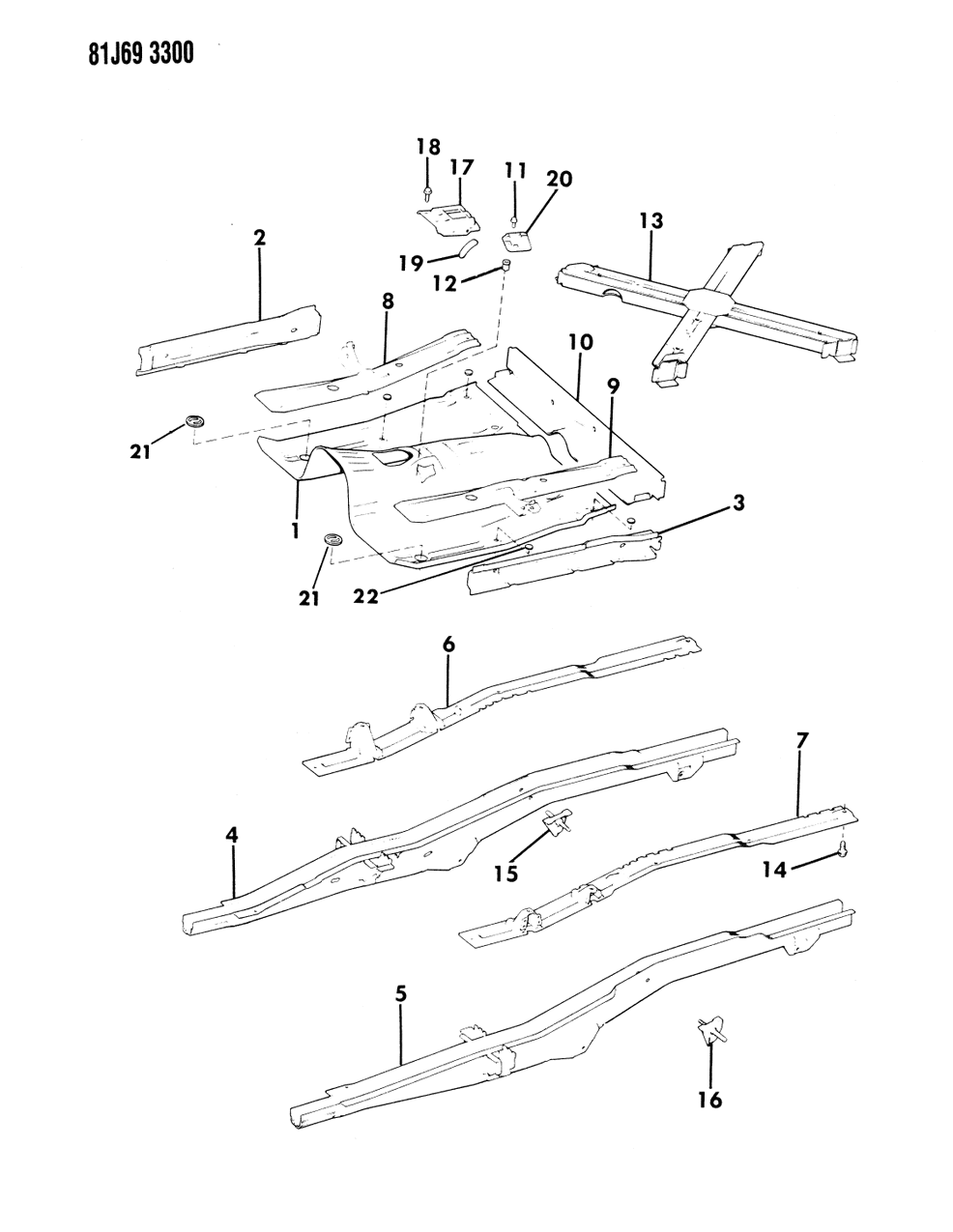 Mopar 57000917 CROSSMEMB-Er Rear Frame