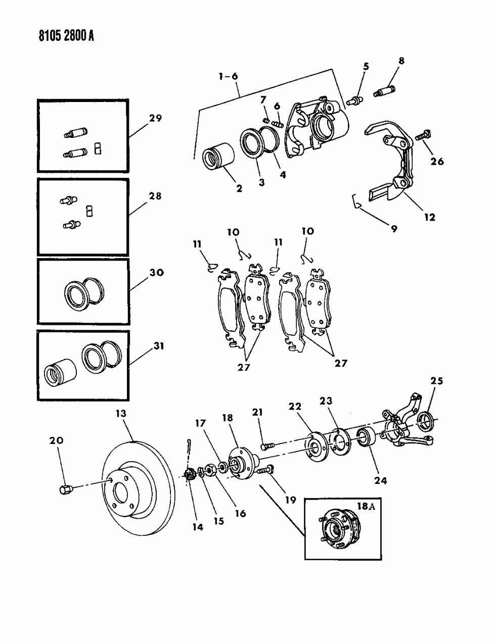 Mopar V1012268 Pad Kit Front Disc Brake