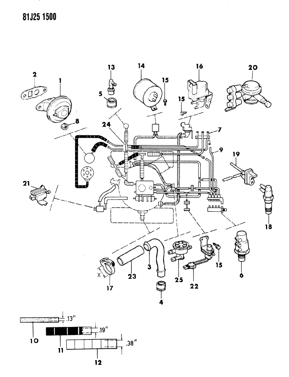 Mopar J3237589 DIAPH Pkg-E.G.R. Valve (10001649)