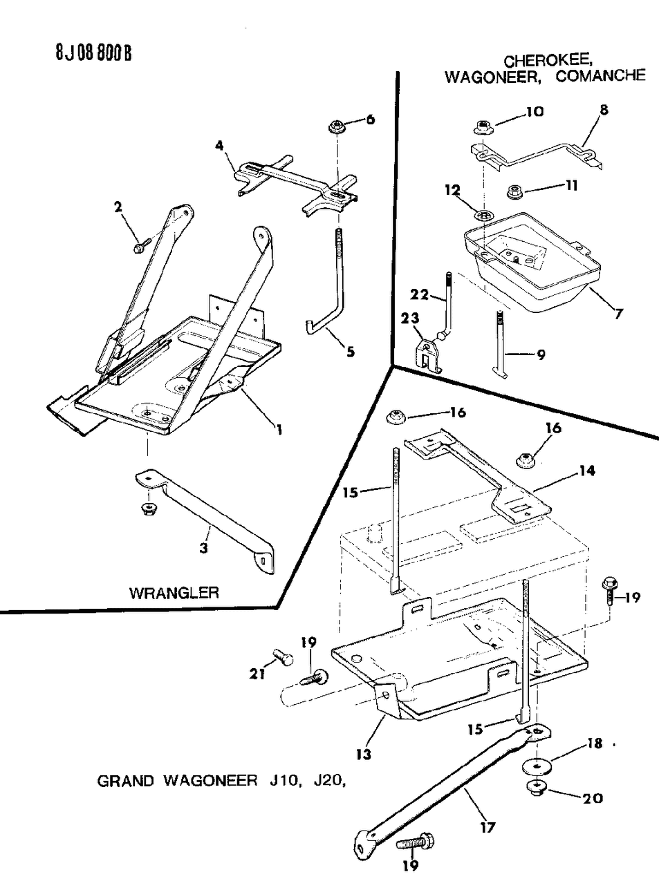 Mopar 55012921 Bracket Battery Hold Down