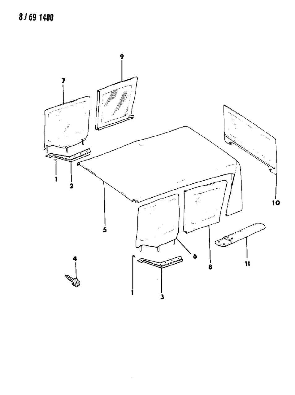 Mopar 55011011 Top-Soft Top