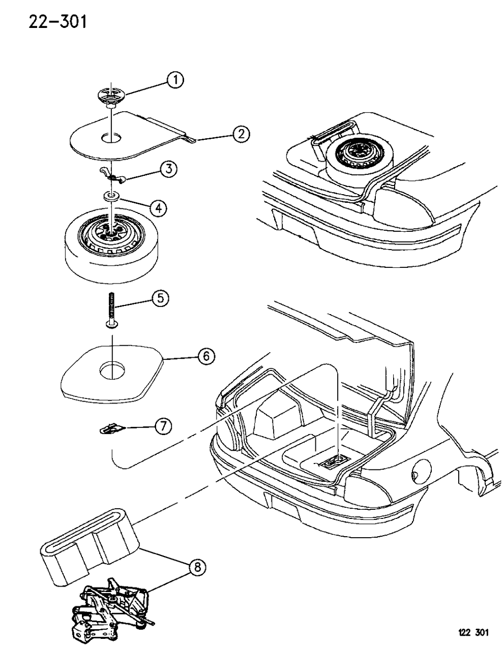 Mopar 4656401 Label-Spare Tire Storage