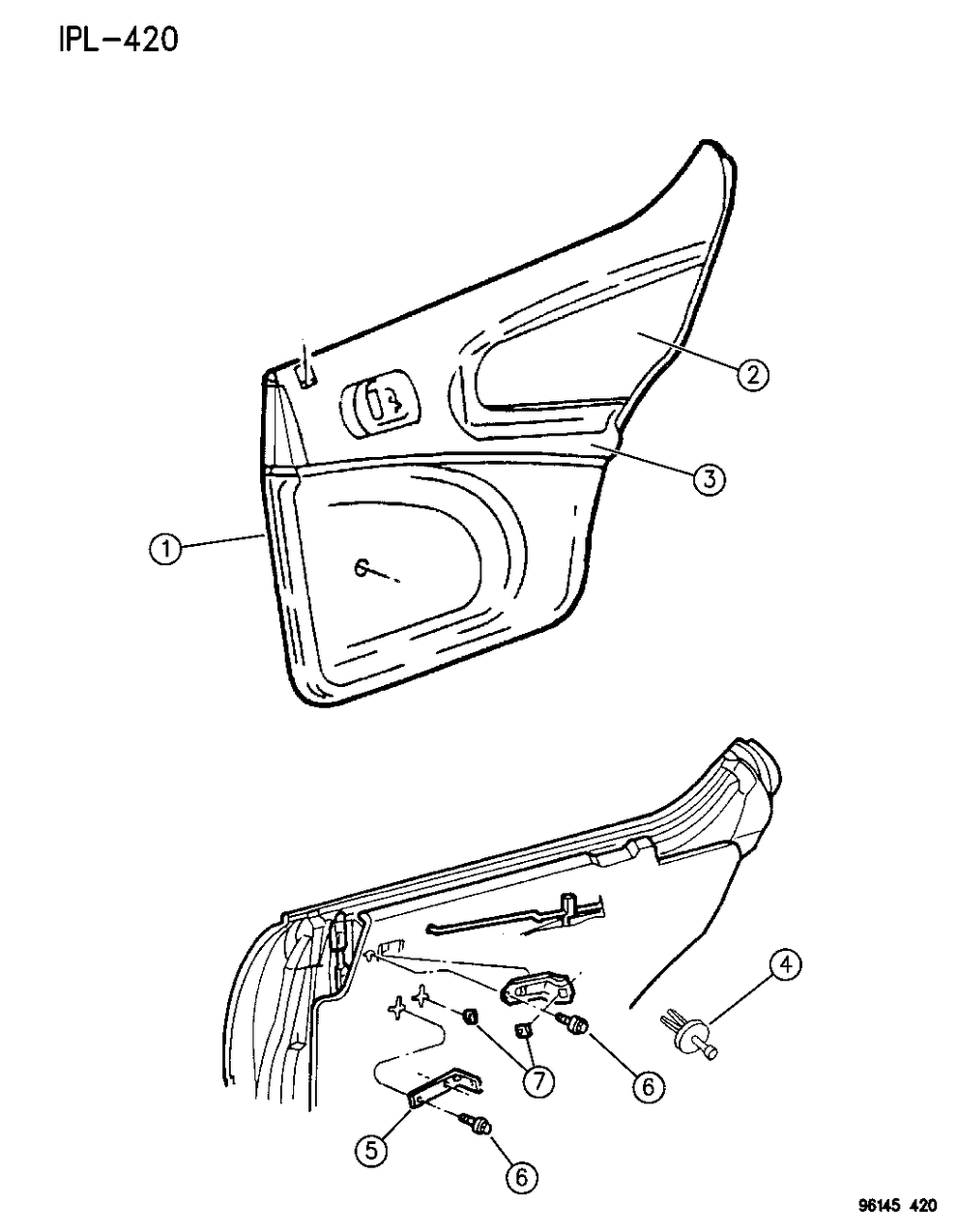 Mopar PG27RF8 BOLSTER-Rear Door Trim