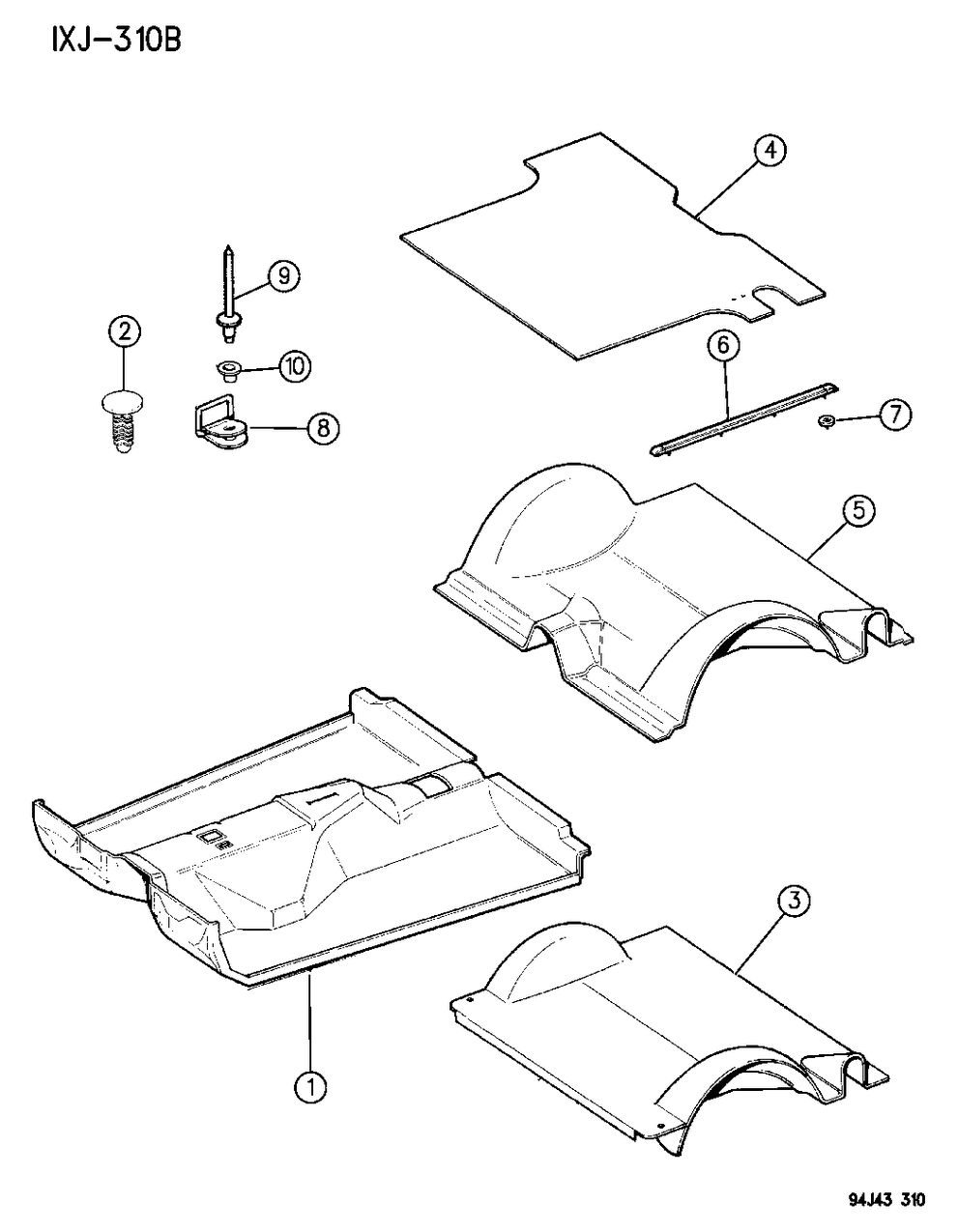 Mopar 5ER12RA8 Carpet-Floor 16 Oz