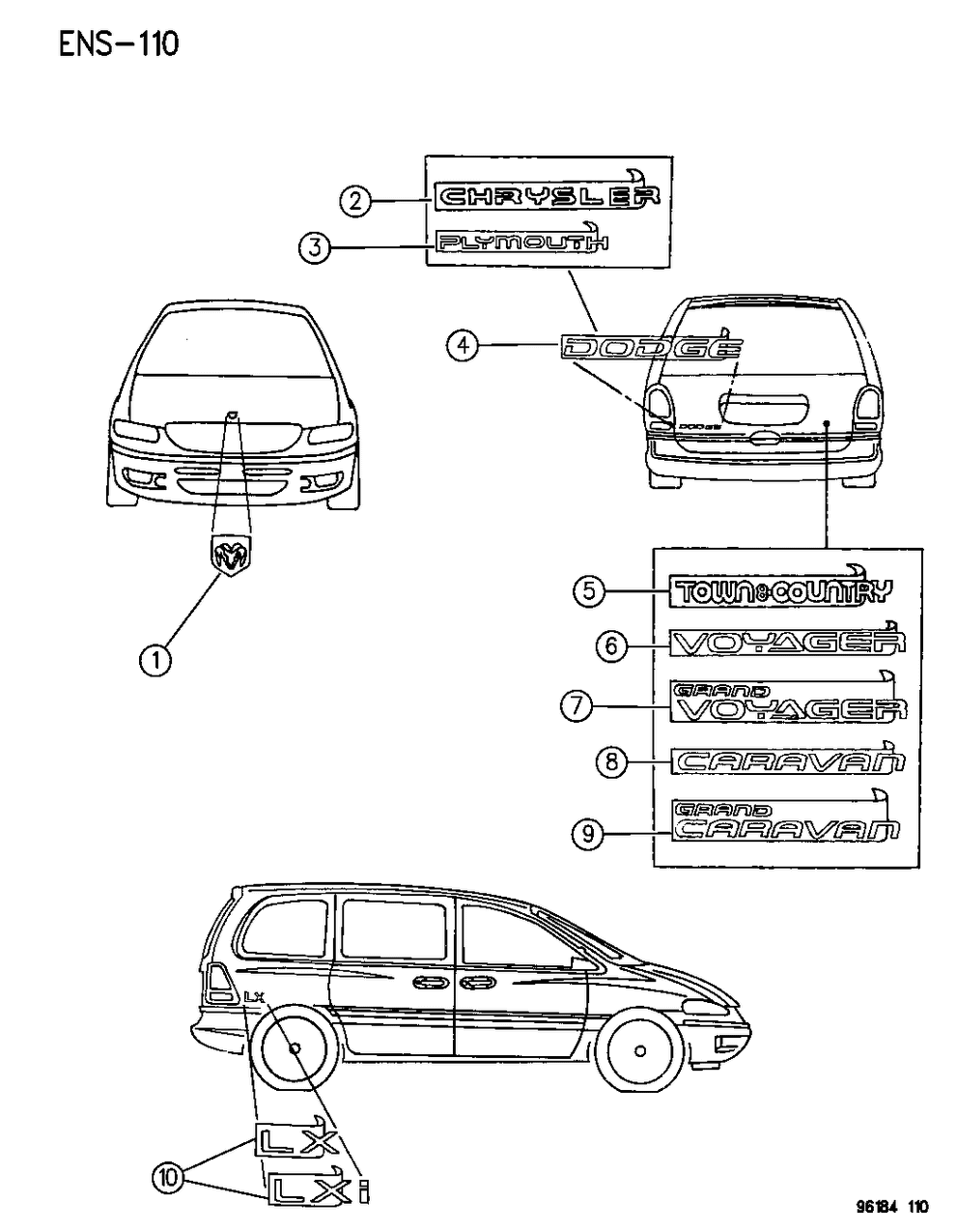 Mopar PH71SA1 NAMEPLATE-LIFTGATE